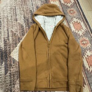 Kids Brown Hooded Sweater